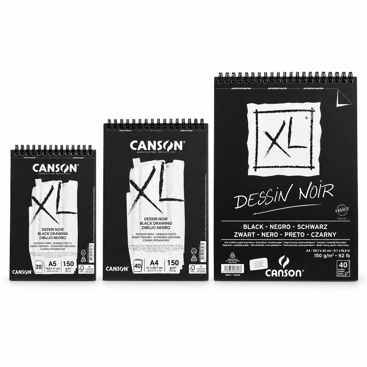 Canson XL Dessin Noir 150gr