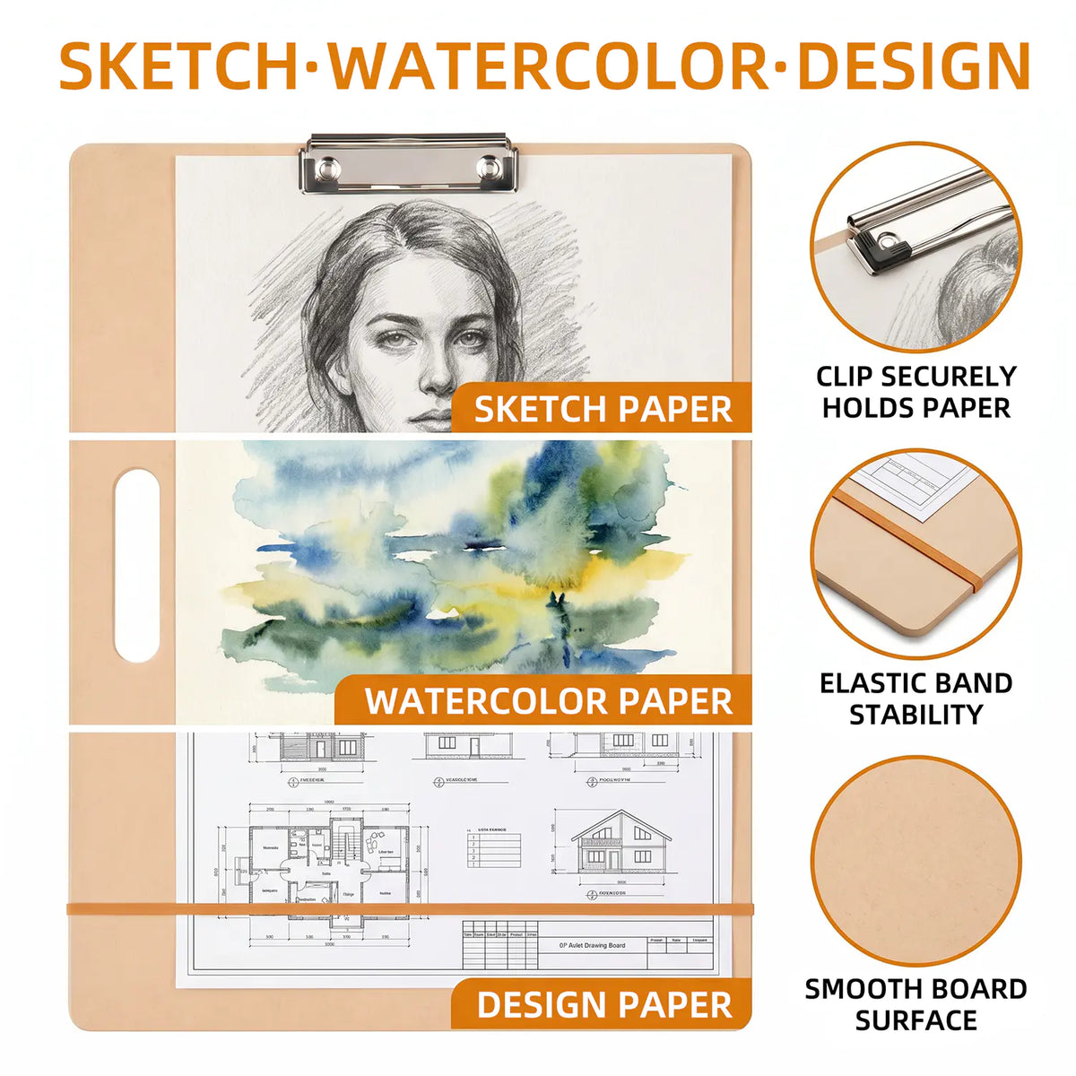 Sinoart Drawing Board A3 With Clip