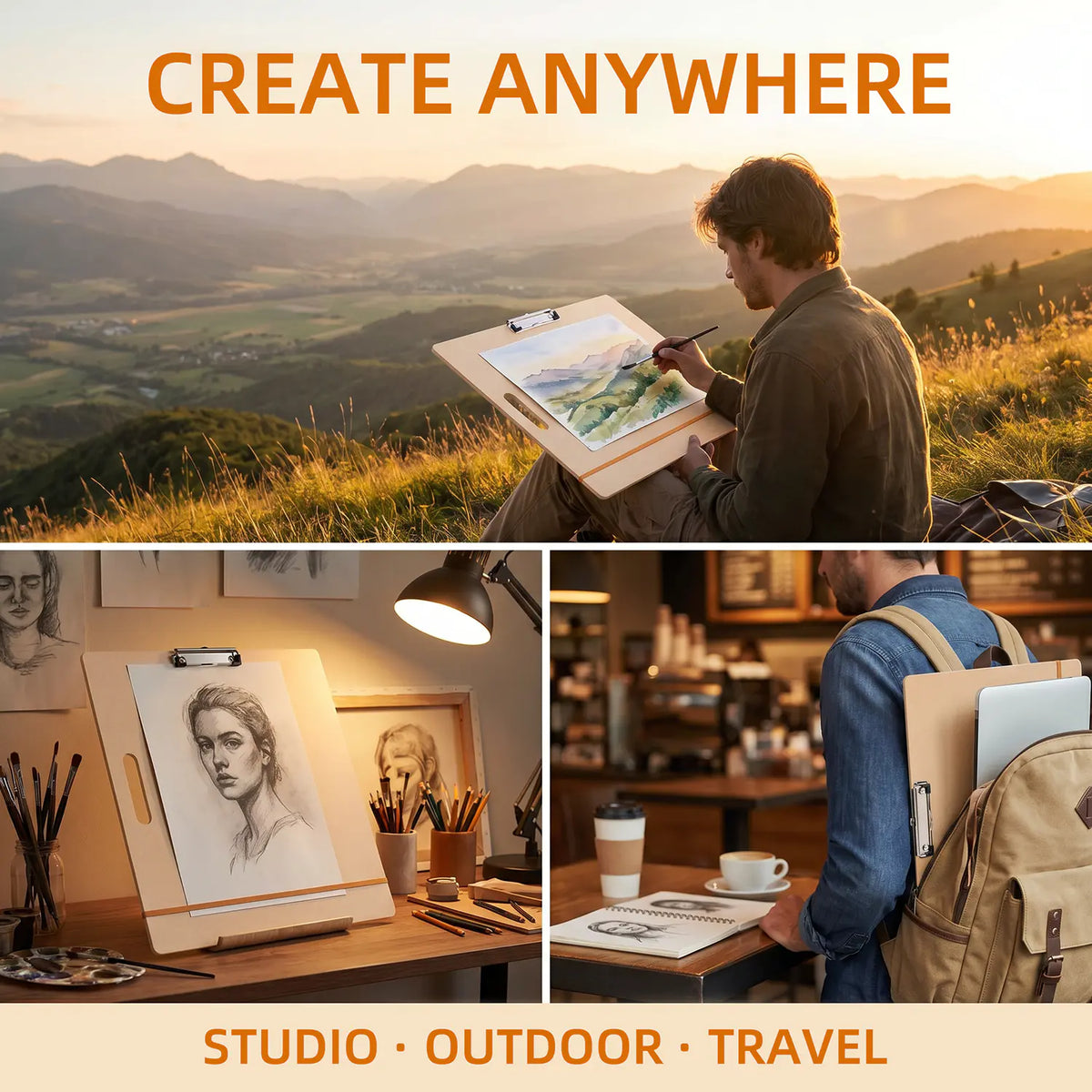 Sinoart Drawing Board A3 With Clip
