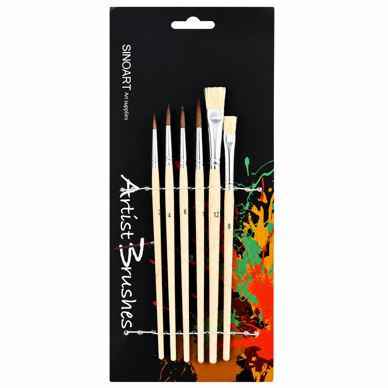 Sinoart Watercolor Brush 6pcs Brush Set