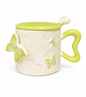 Ceramic Cup Green Butterfly