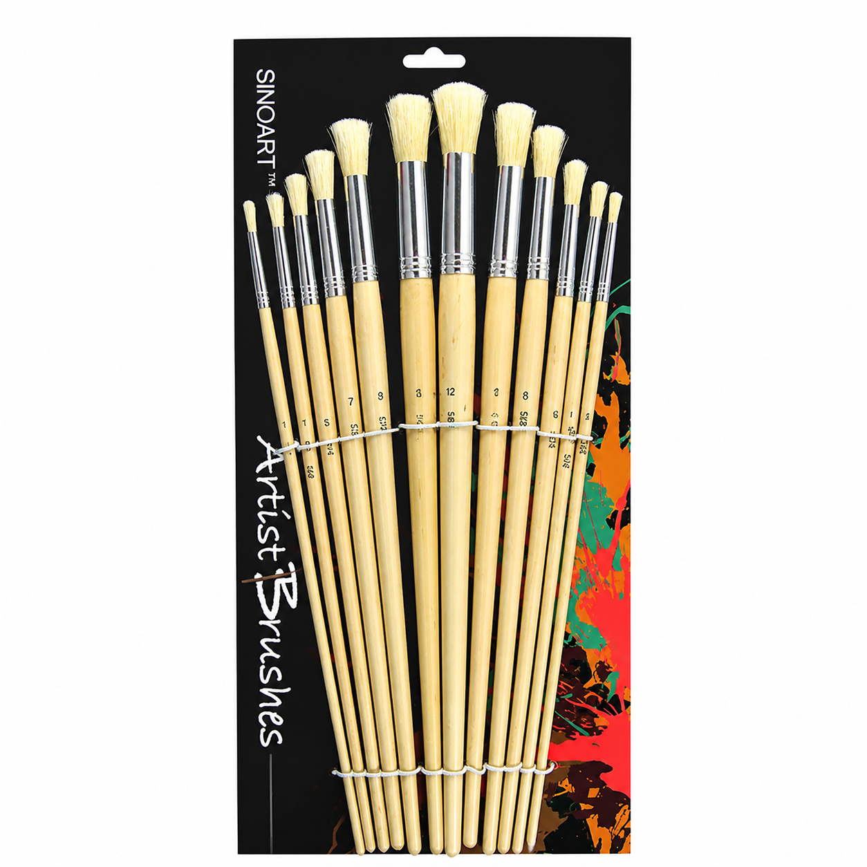 Sinoart  Acrylic & Oil Brush Set 12pcs
