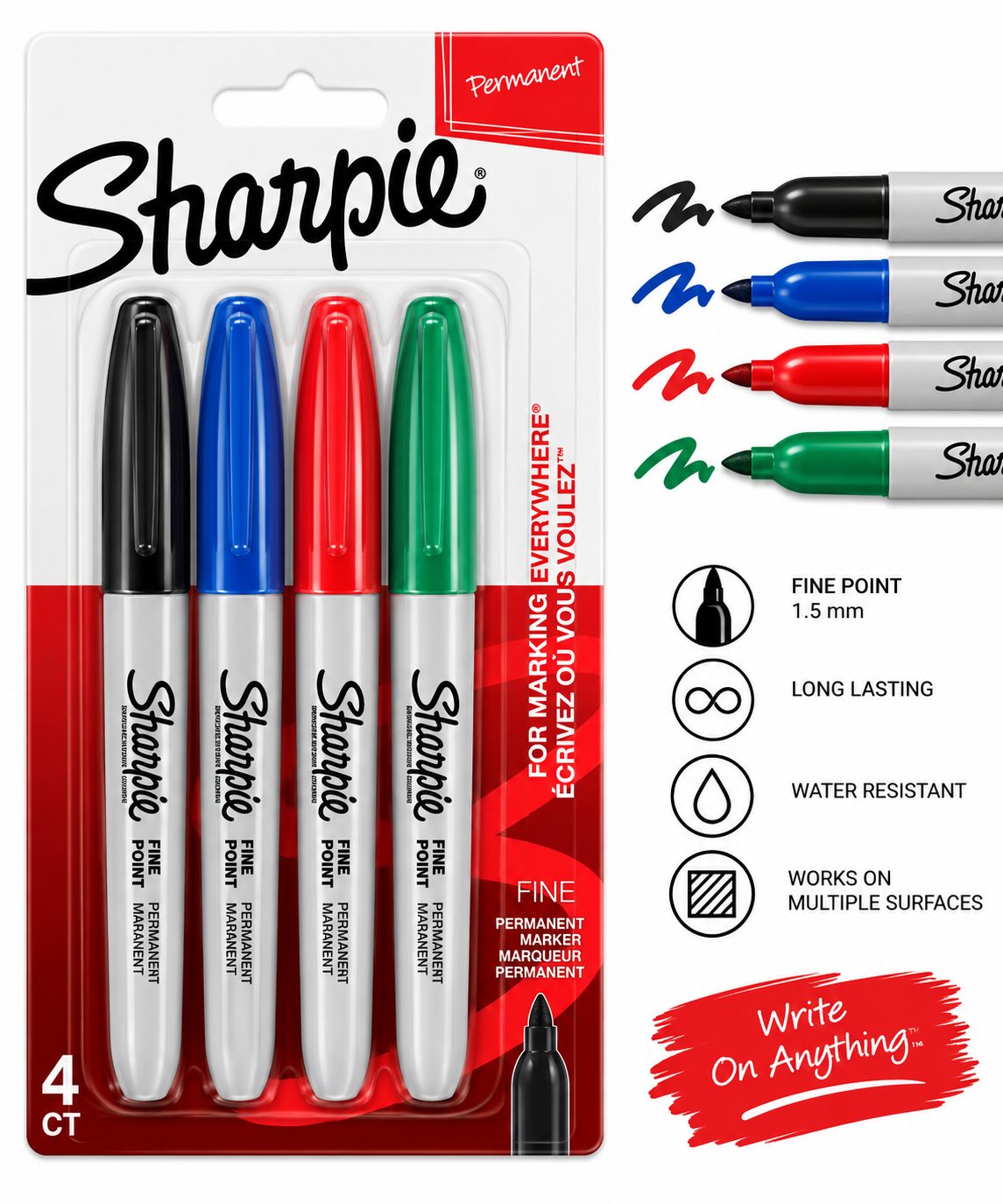 Sharpie Marker Permanent 1/4