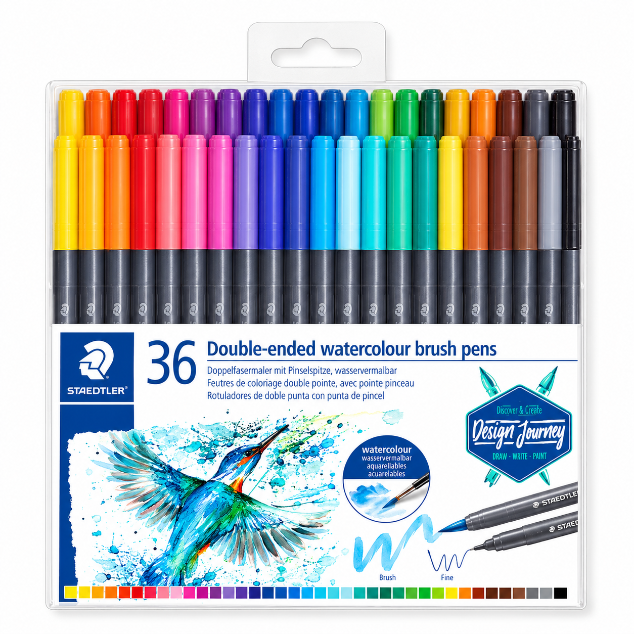 Staedtler Double-ended watercolour brush pen 3001 TB36