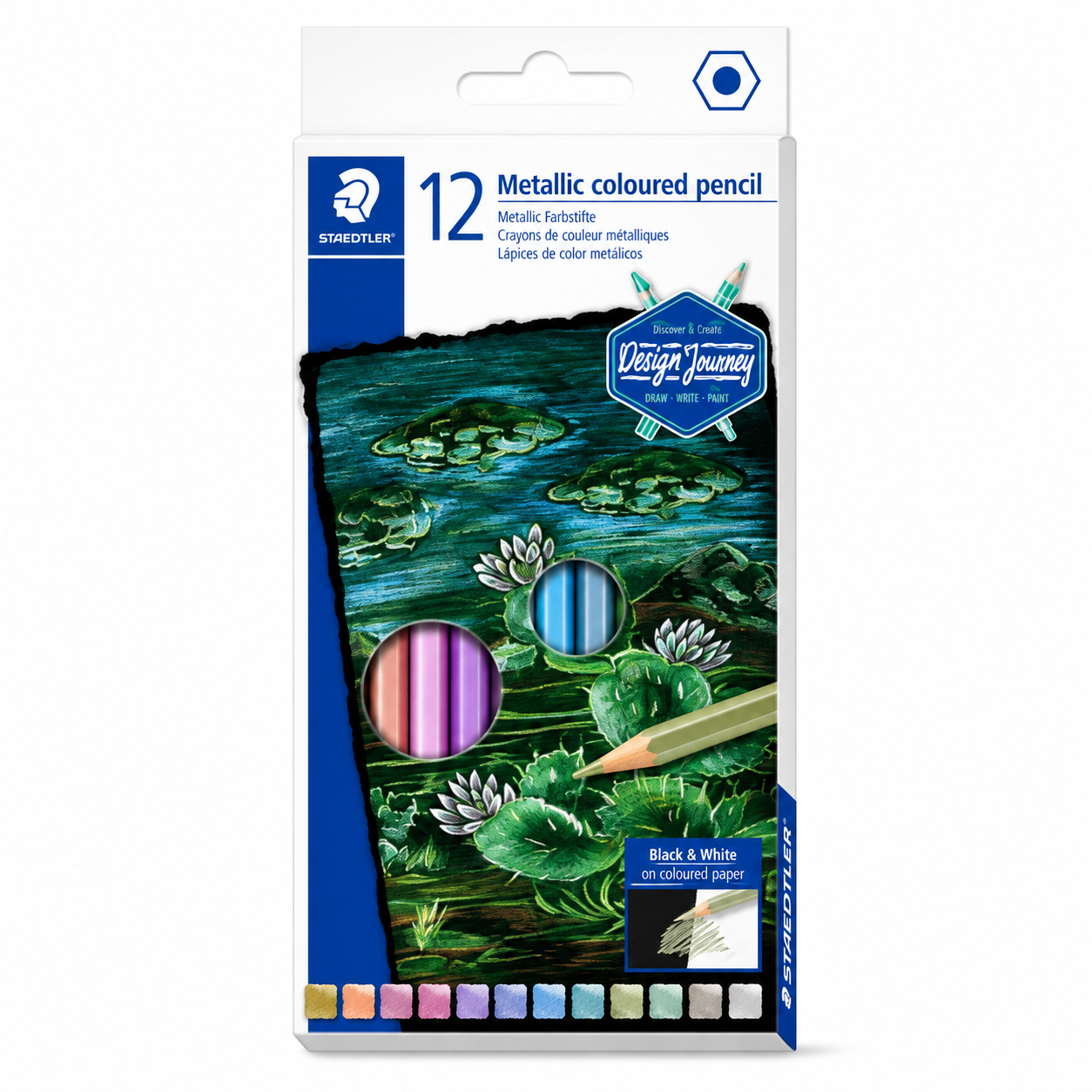 Staedtler Metallic Coloured Pencils 1/12