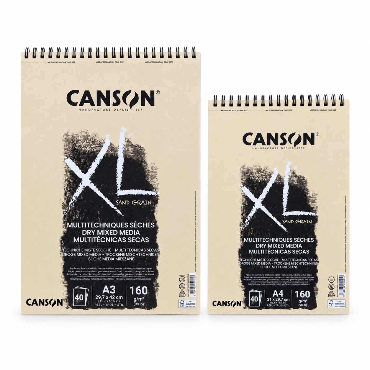 Canson XL Dry Mixed Media Sand Grain 160gr
