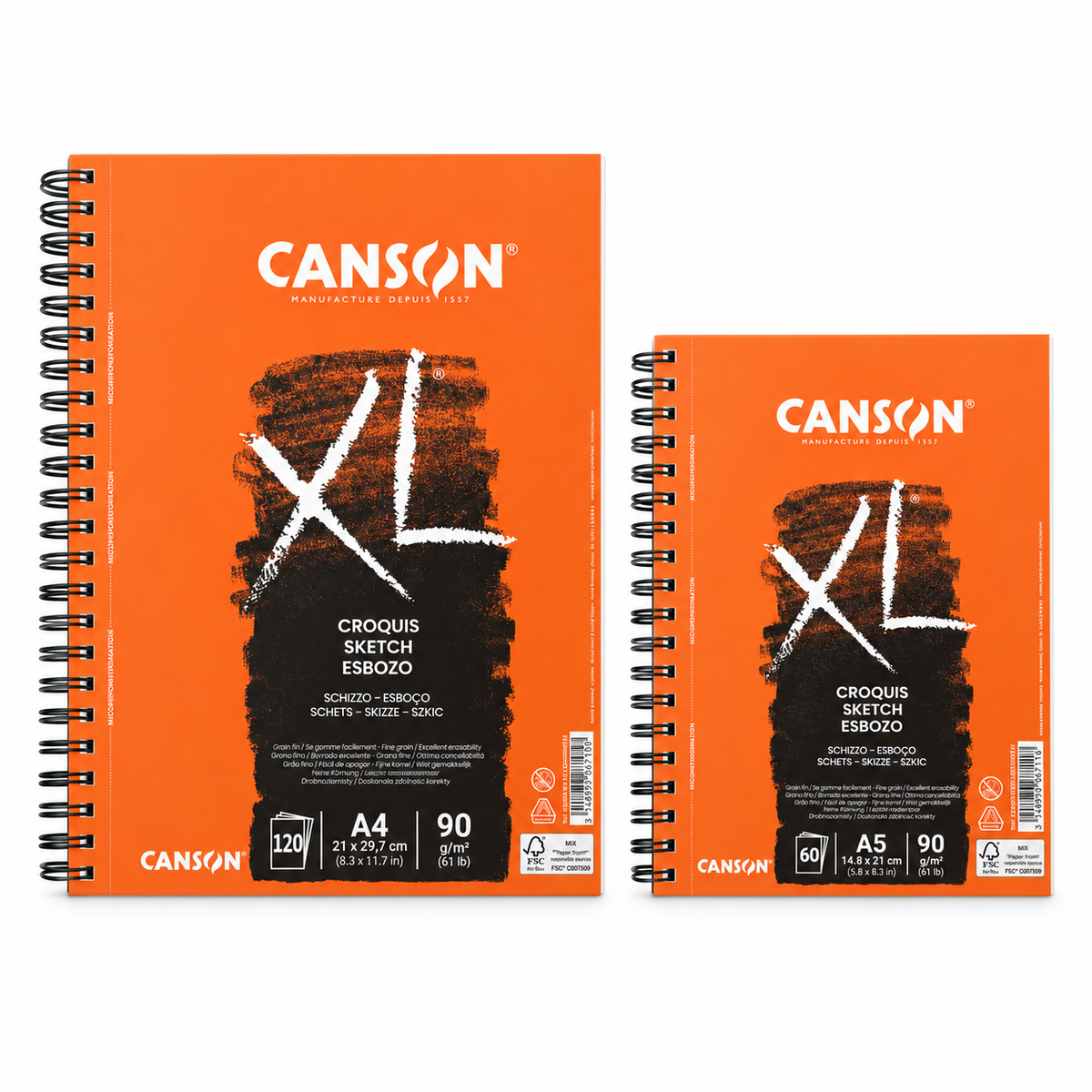 Canson Croquis XL Sketch 90g - Left Spirals