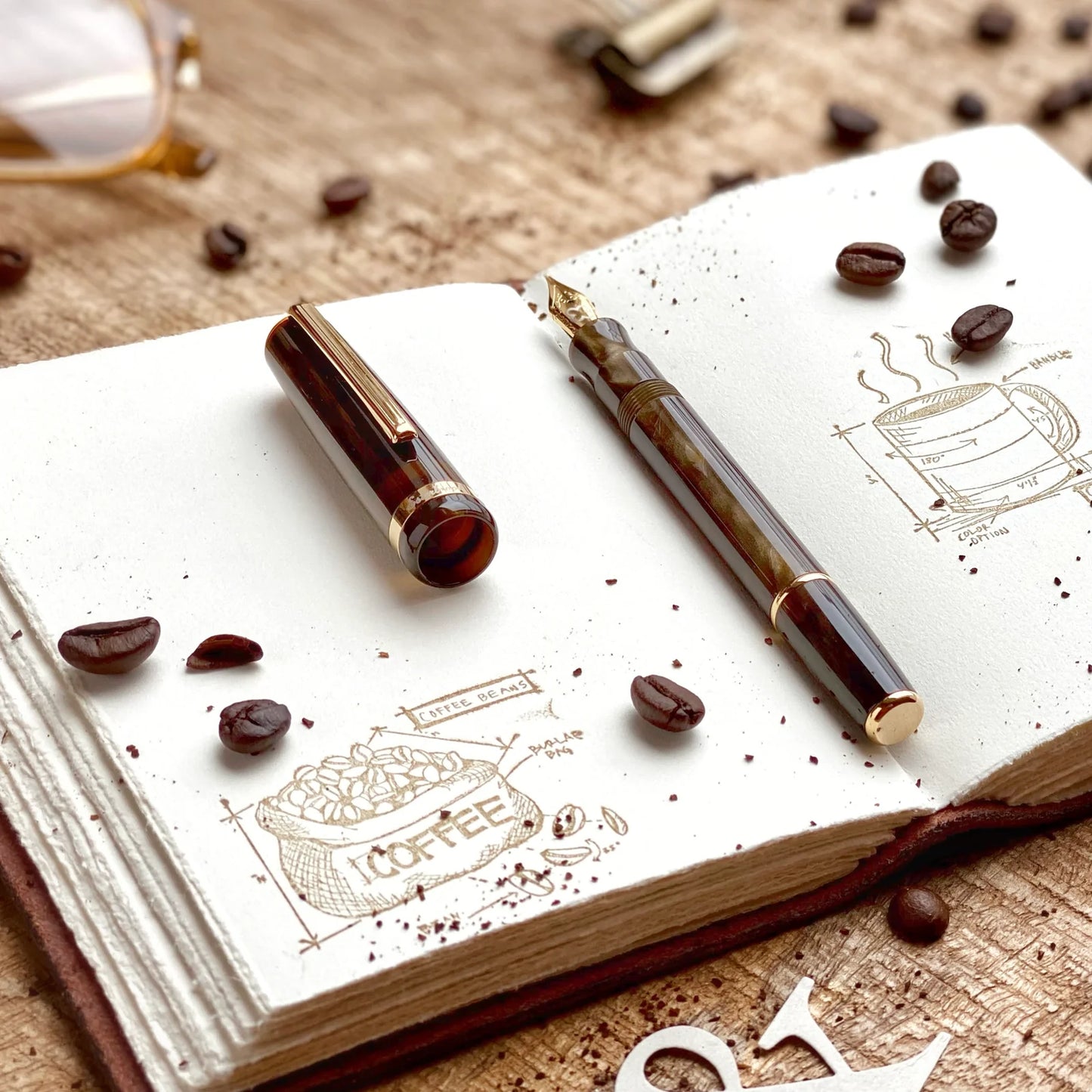 Esterbrook JR Pumpkin Latte Fountain Pen M