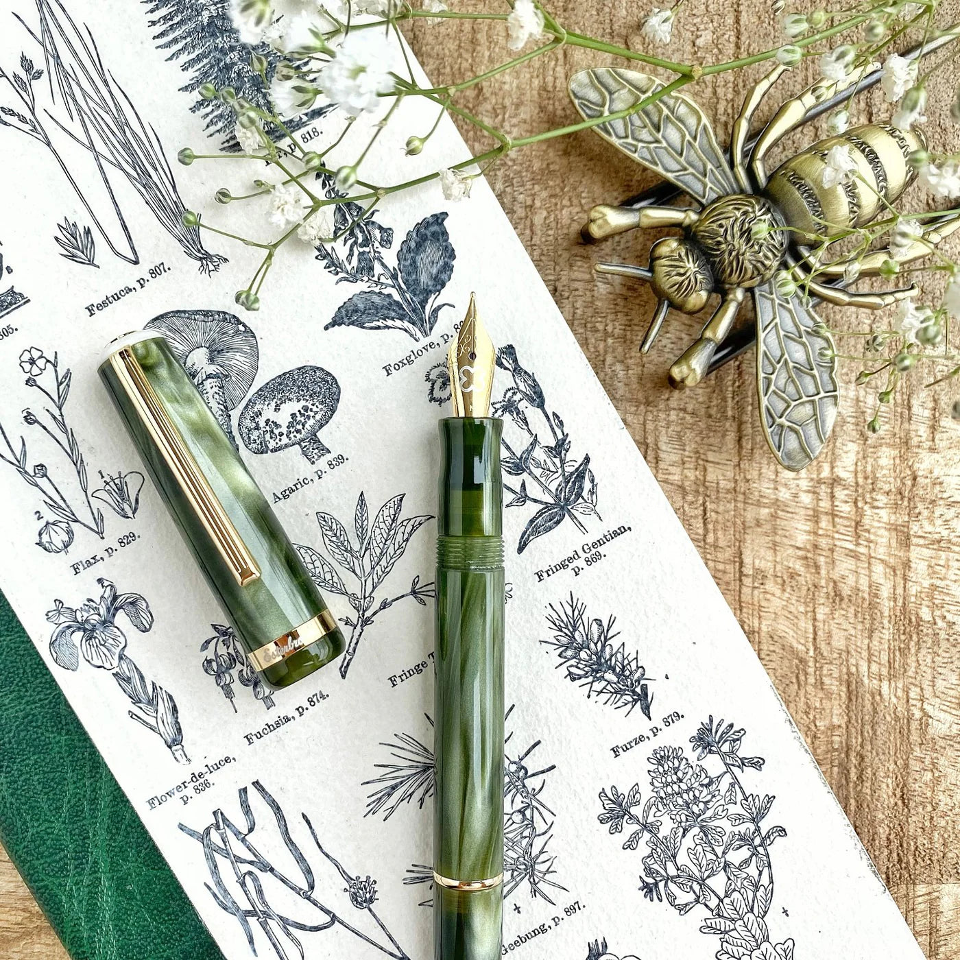 Esterbrook JR Palm Green Fountain Pen EF