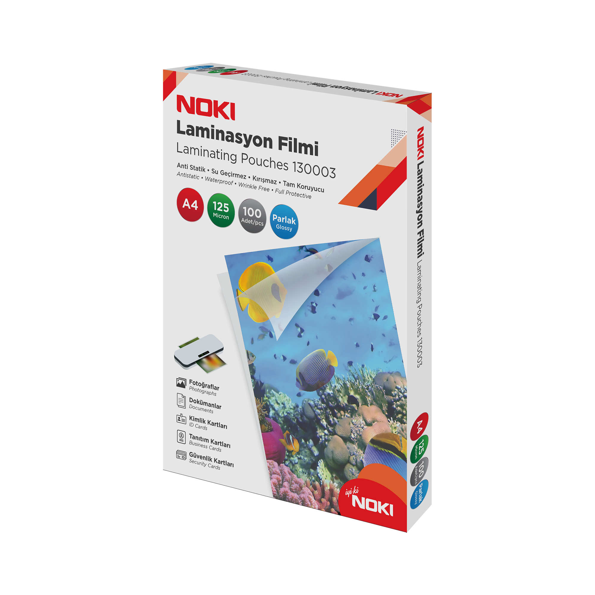 Noki Lamination Film Glossy 125mic A4