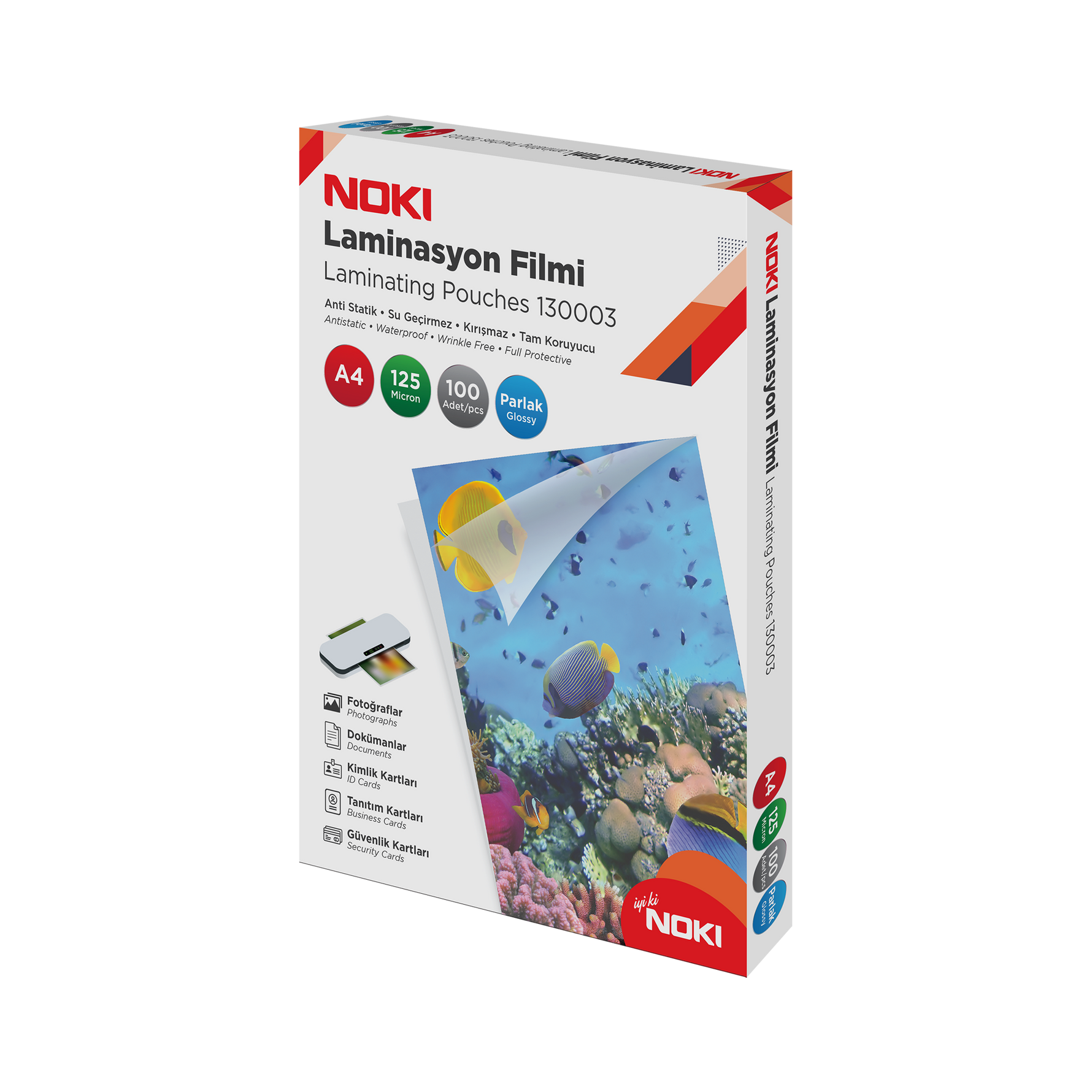 Noki Lamination Film Glossy 125mic A4