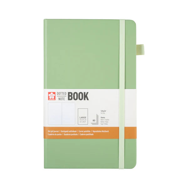 Sakura Dotted Notebook 13x21 Pale Patina