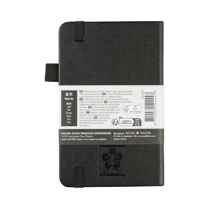 Sakura Ruled Hard Cover Notebook 9x14 Black