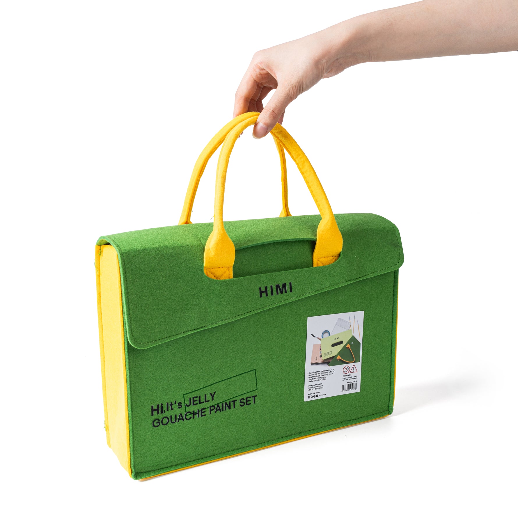 Himi Twin Cup Gouache Kit-72 Colours (Apple Green Case)