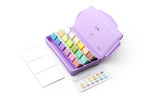 Himi Jelly Cup Gouache Set-18 Colours (Purple Case-Pastel Edition)