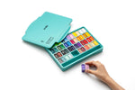 Himi Twin Cup Gouache Set-48 Colours (Green Case)