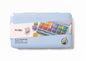 Himi Twin Cup Gouache Set-36 Colours+3 Brushes (Ice Blue Case)