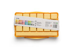 Himi Jelly Cup Gouache Set-18 Colours (Yellow Case-Metallic Edition)