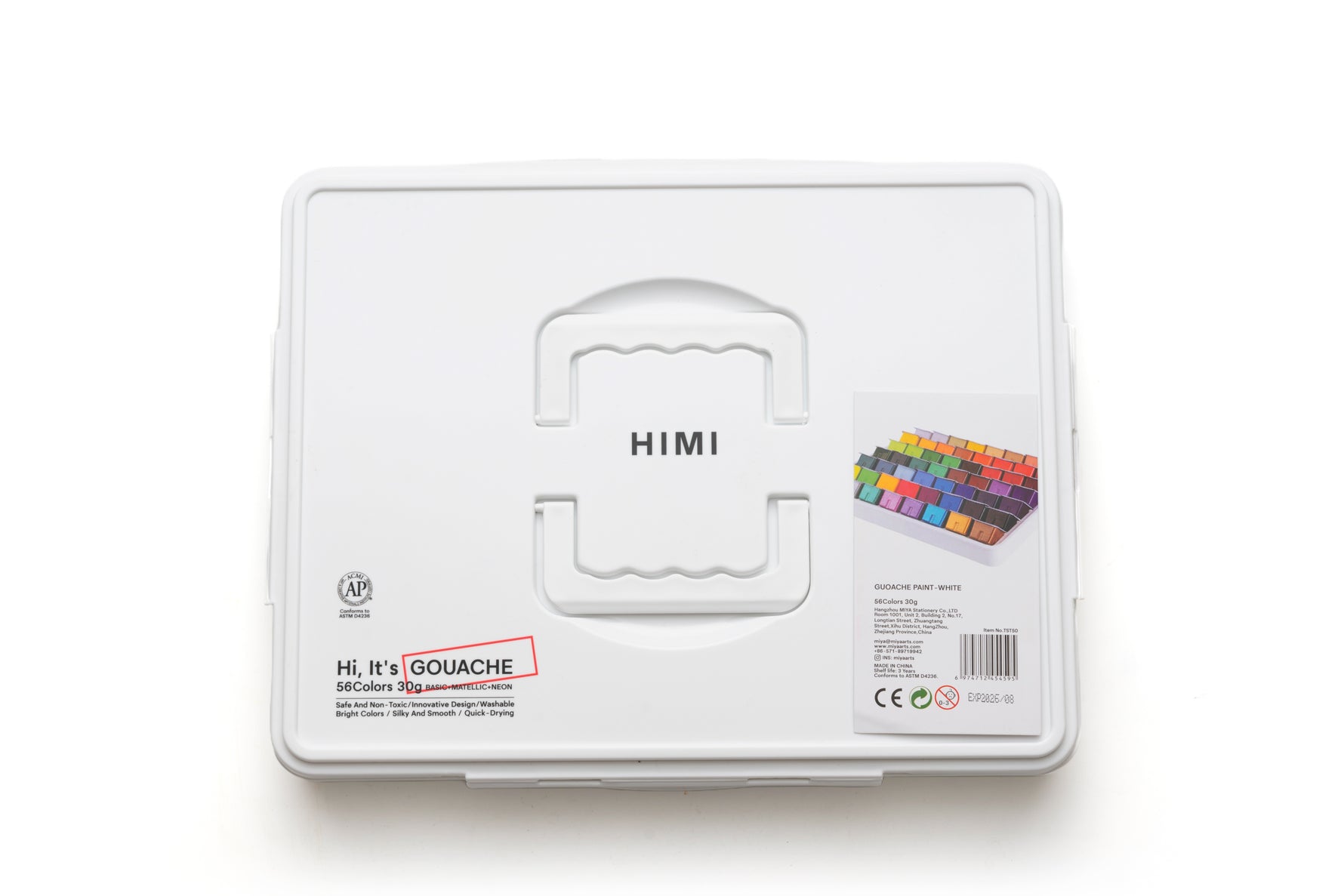 Himi Jelly Cup Gouache Set-56 Colours (White Case)