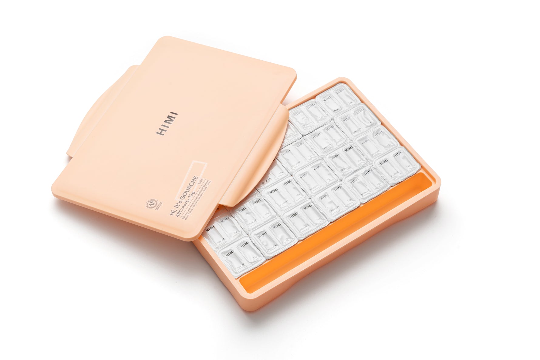 Himi Twin Cup Gouache Set-48 Colours (Peach Fuzz Case)
