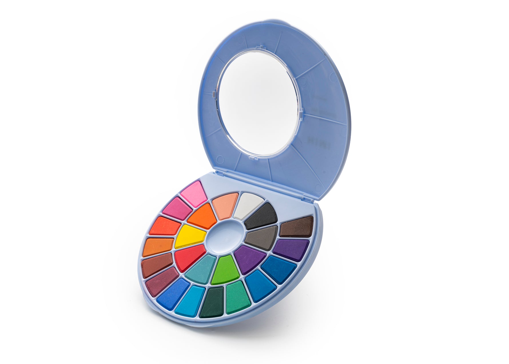 Himi Solid Watercolour Set -24 Colours in Pans+Brush (Blue Case)