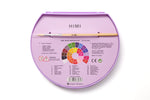 Himi Semi-Moist Watercolour Set-24 Colours in Pans+Brush (Purple Case)