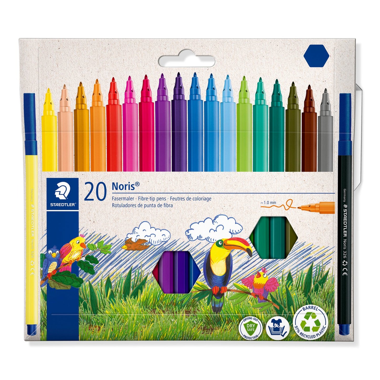 Staedtler fibre tip pens 1/20 326C10