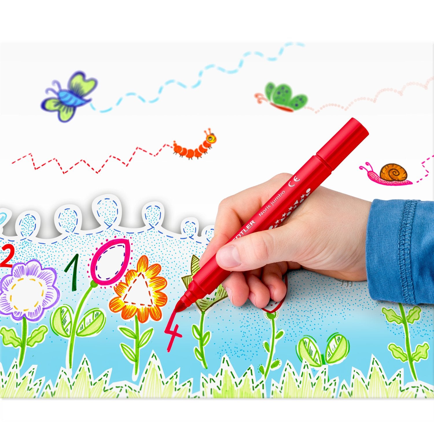 Staedtler Noris Fibre Tip Jumbo 12pcs