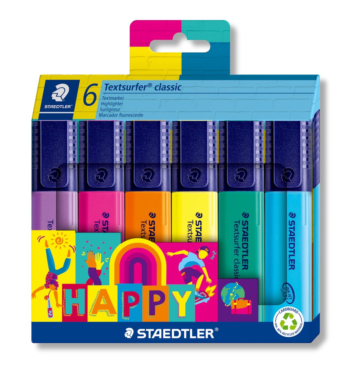 Staedtler happy highlighter set 1/6 364 C6 HA