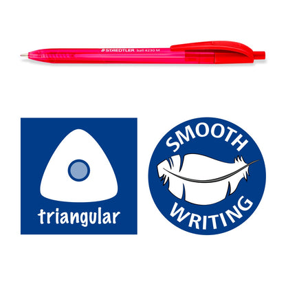 Staedtler Triangular Ballpoint Pen Set 1/8