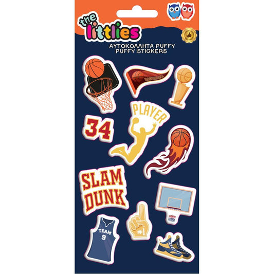 The Littlies Stickers Puffy Basketball 646857