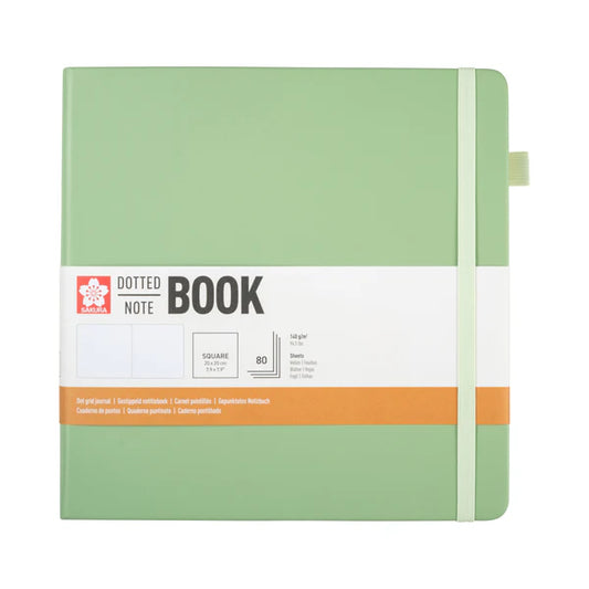 Sakura Dotted Notebook 20x20 Pale Patina
