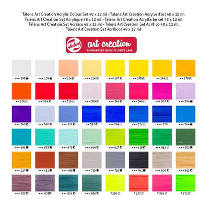 Art Creation Acrylic colour set | 48 x 12 ml