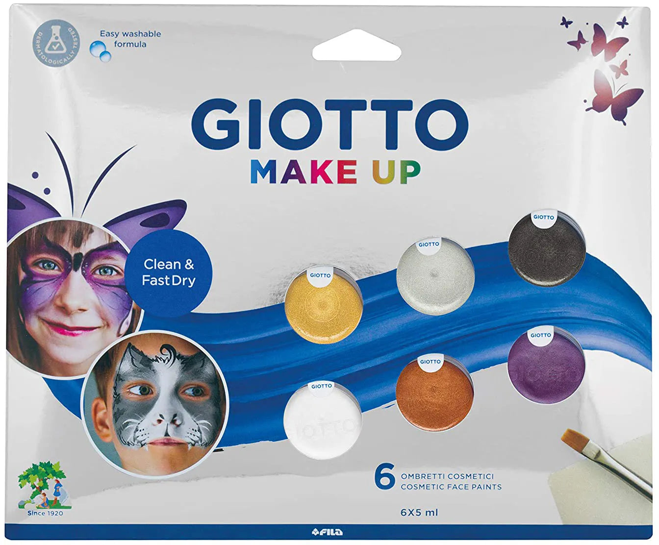 Giotto Face Paint Metallic Colors 1/6