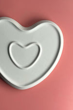 Refsan Heart Shaped Plate Ceramic Biscuit