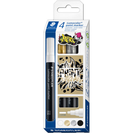 Staedtler Acrylic Marker Set 4pcs 349 C4