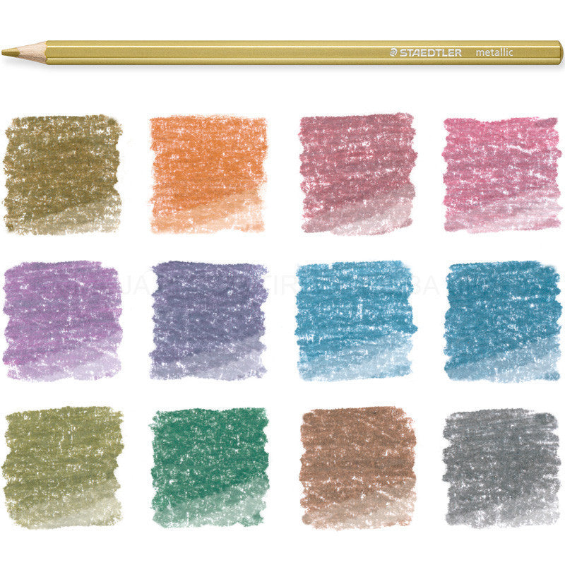 Staedtler Metallic Coloured Pencils 1/12