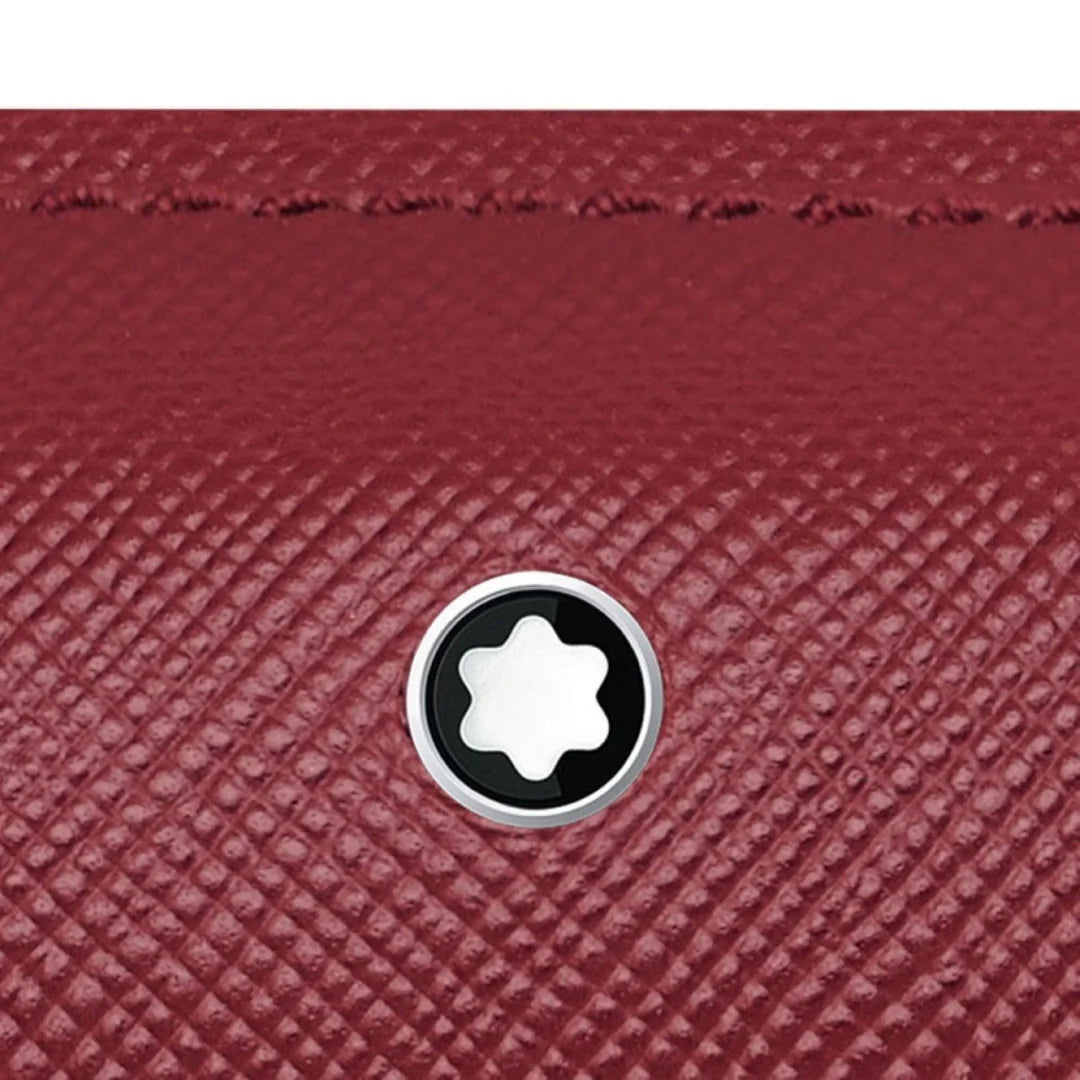 MontBlanc 2 pen pouch zip red 116327