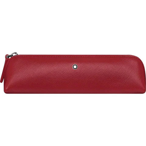 MontBlanc 2 pen pouch zip red 116327