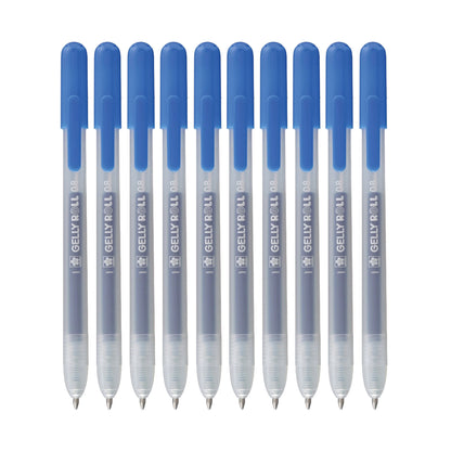Sakura GellyRoll Classic Gel Pens Blue (9 + 1 for free)