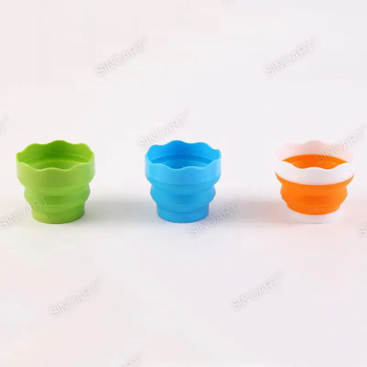 sinoart Dia 9.5cm 8cmH Collapsible Watercup Soft Plastic