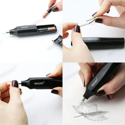 Sinoart Black Electric Eraser.