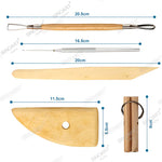 Sinoart 8 Pcs Pottery Tool Set Double-Ended Tool Pottery & Ceramic Tool
