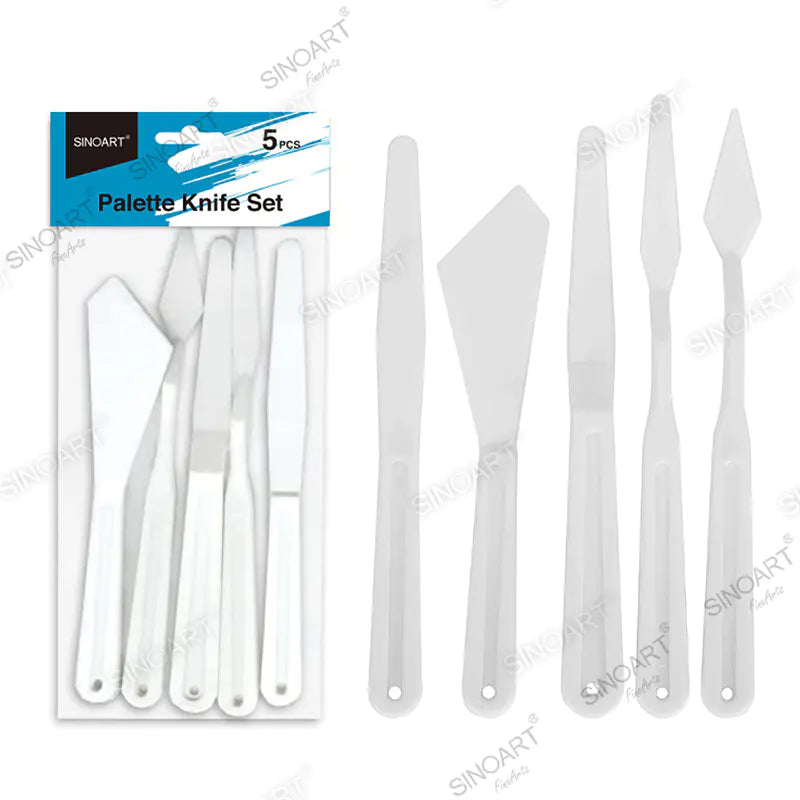 Sinoart Plastic Palette Knife 5pcs