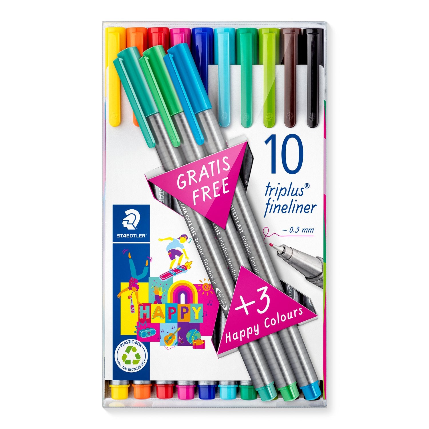 Staedtler Fineliner Set 10pcs + 3 Free