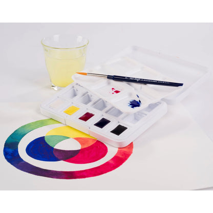 Van Gogh Watercolour pocket box primary mixing set | 5 half pans + 7 empty spaces