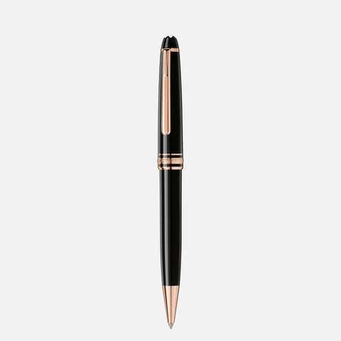 Mont Blanc Meisterstück Rose Gold-Coated Ballpoint Pen 112679