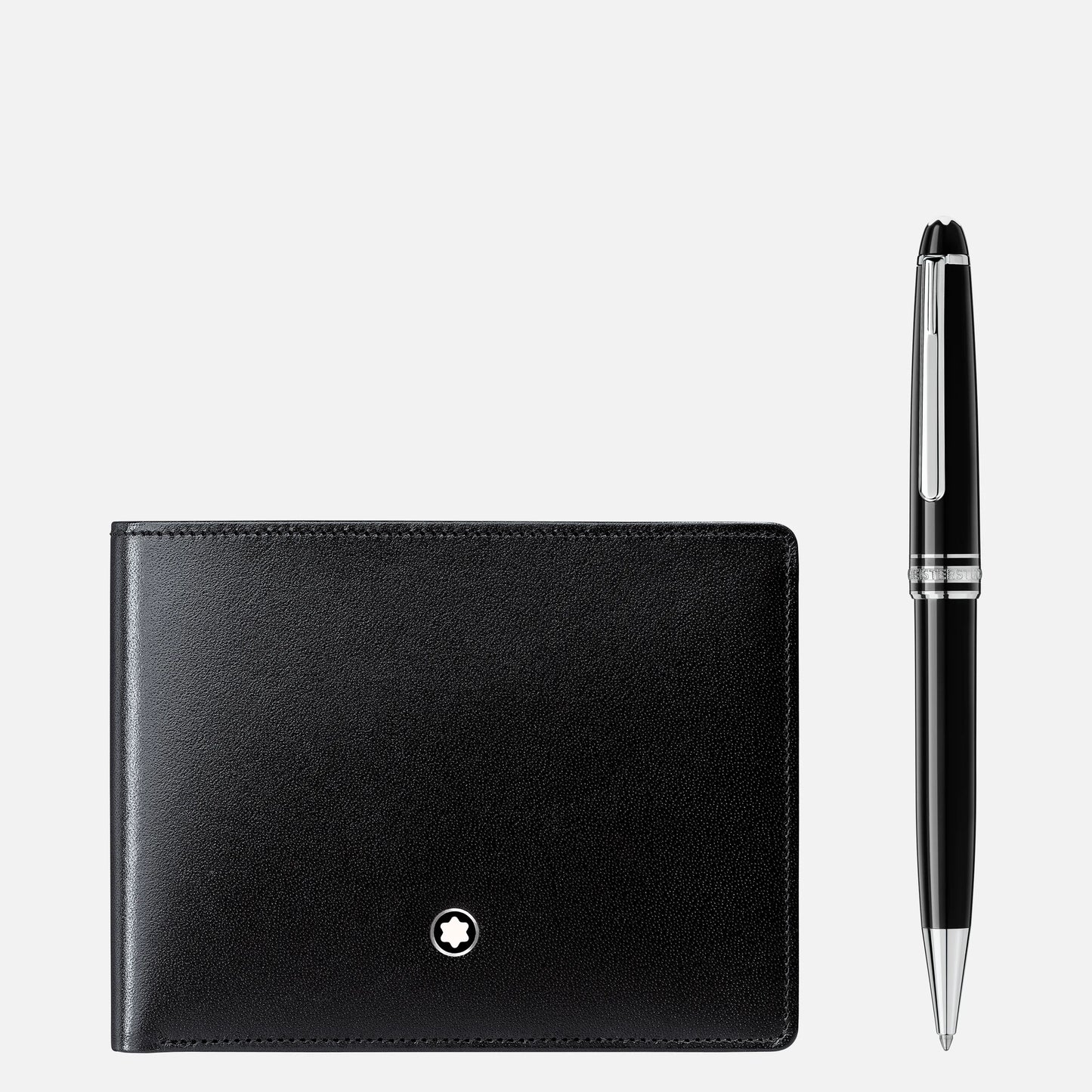 Mont Blanc Ballpoint & Wallet Black 127052