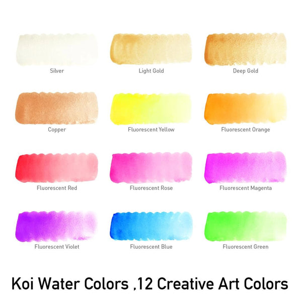 Sakura Koi Water Colors 12pcs Metallic
