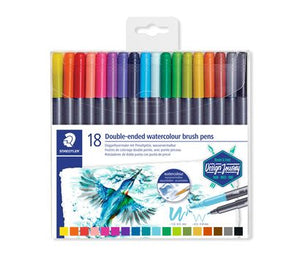 Staedtler Double-ended watercolour brush pen 3001 TB18